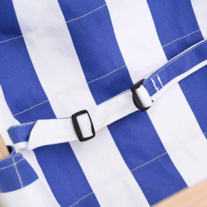 Altalena per Bambini con Cintura di Sicurezza Cotone Legno Blu