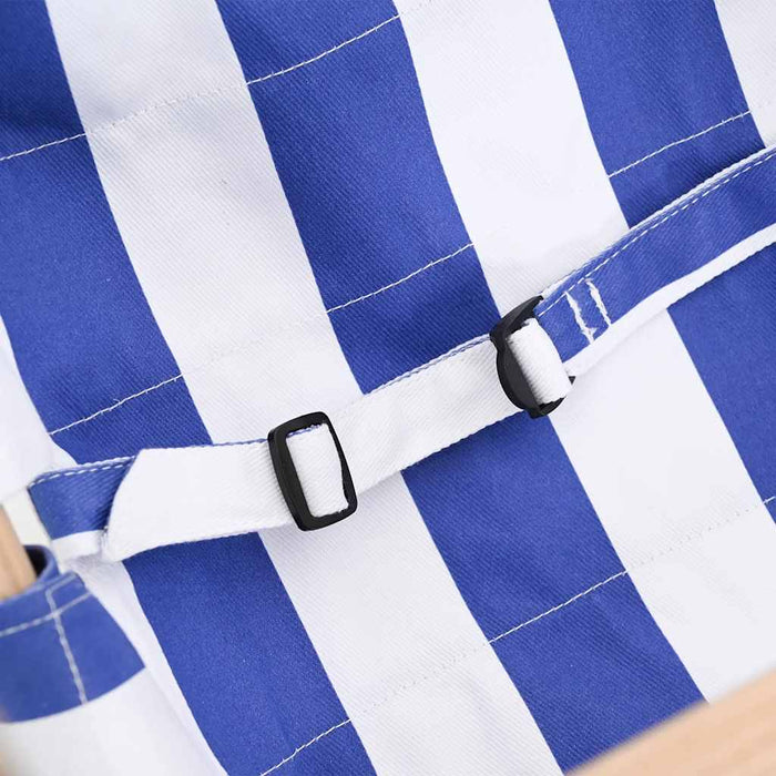 Altalena per Bambini con Cintura di Sicurezza Cotone Legno Blu