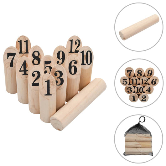 Set di Giochi in Legno Kubb Numerici cod mxl 72006