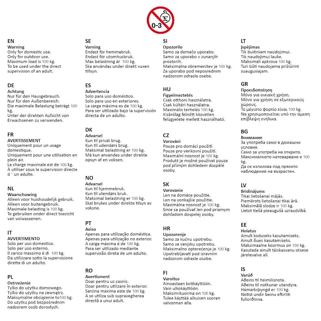 Altalena 110 cm 100 kg Verde 91808