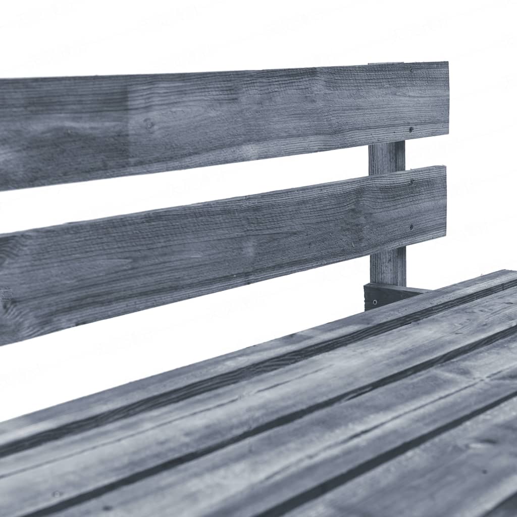 vidaXL Divano da Giardino a Pallet con Cuscini Grigi in Legno di Pino