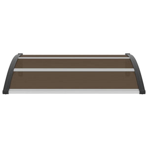 Pensilina per Porta Nera 120x100 cm in PC 45633