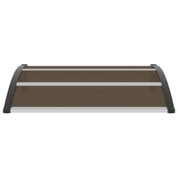 Pensilina per Porta Nera 120x100 cm in PC