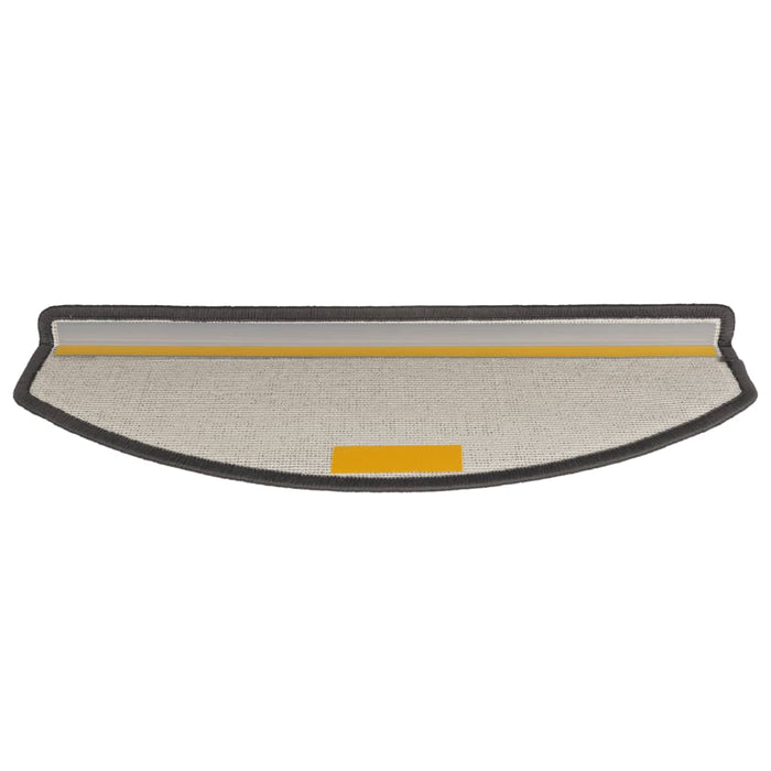 Tappetini per scale 15 pz 65x24x4 cm Grigio scuro Semicircolari Grandi 133885
