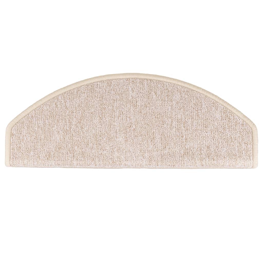 Tappetini per scale 15 pz 65x24x4 cm tortora semicircolari grandi 133890