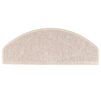 Tappetini per scale 15 pz 65x24x4 cm tortora semicircolari grandi 133890