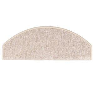 Tappetini per scale 15 pz 65x24x4 cm tortora semicircolari grandi 133890