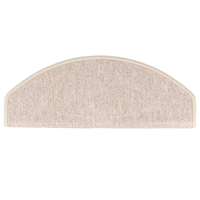 Tappetini per scale 15 pz 65x24x4 cm tortora semicircolari grandi 133890