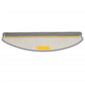 Tappetini per scale 15 pz 65x21x4 cm Grigio Semicircolari Grandi 133900