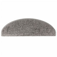 Tappetini per scale 15 pz 65x21x4 cm Grigio Semicircolari Grandi 133900