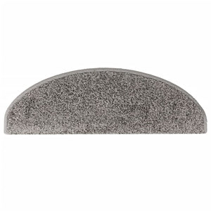 Tappetini per scale 15 pz 65x21x4 cm Grigio Semicircolari Grandi 133900