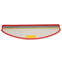 Tappetini per scale 15 pz 65x21x4 cm rossi semicircolari grandi 133907
