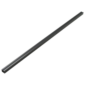 Pavimento per Esterni in WPC Pieno Accessori 16 mÂ² 2,2 m Nero