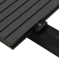 Pavimento per Esterni in WPC Pieno Accessori 30 m² 2,2 m Nero 275675