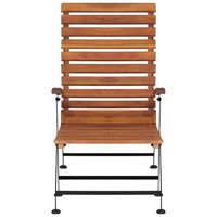 Sedia a Sdraio per Esterni in Legno Massello d'Acacia 44390