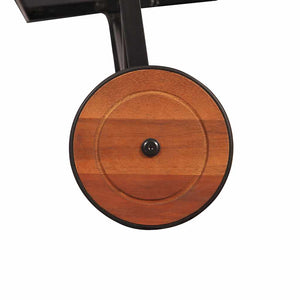 Lettino Prendisole in Massello d'Acacia con Gambe in Acciaio