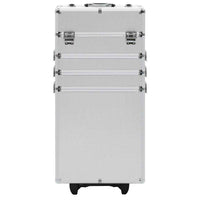 Valigia Trolley per Cosmetici in Alluminio Argento 91814