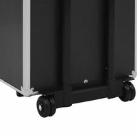 Valigia Trolley per Cosmetici in Alluminio Nero 91815