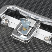 Valigia per Cosmetici 22x30x21 cm Nera in Alluminio 91829