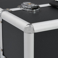 Valigia per Cosmetici 37x24x35 cm Nero in Alluminio 91837