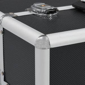 Valigia per Cosmetici 37x24x35 cm Nero in Alluminio 91837