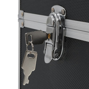 Valigia per Cosmetici 37x24x35 cm Nero in Alluminio 91837