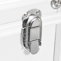 Valigia per Cosmetici 37x24x40 cm Argento in Alluminio 91839