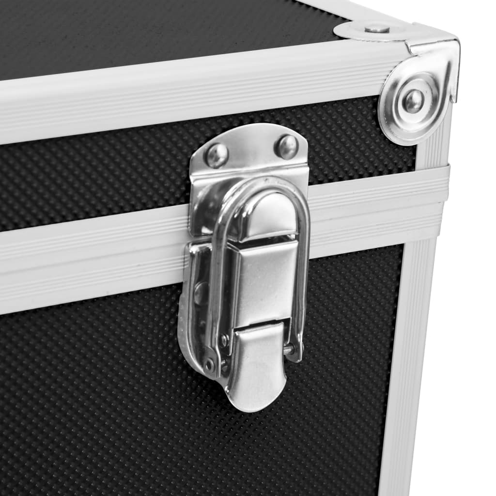 Valigia per Cosmetici 37x24x40 cm Nera in Alluminio 91840