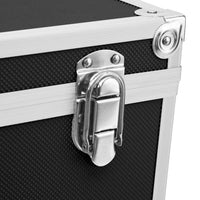 Valigia per Cosmetici 37x24x40 cm Nera in Alluminio 91840