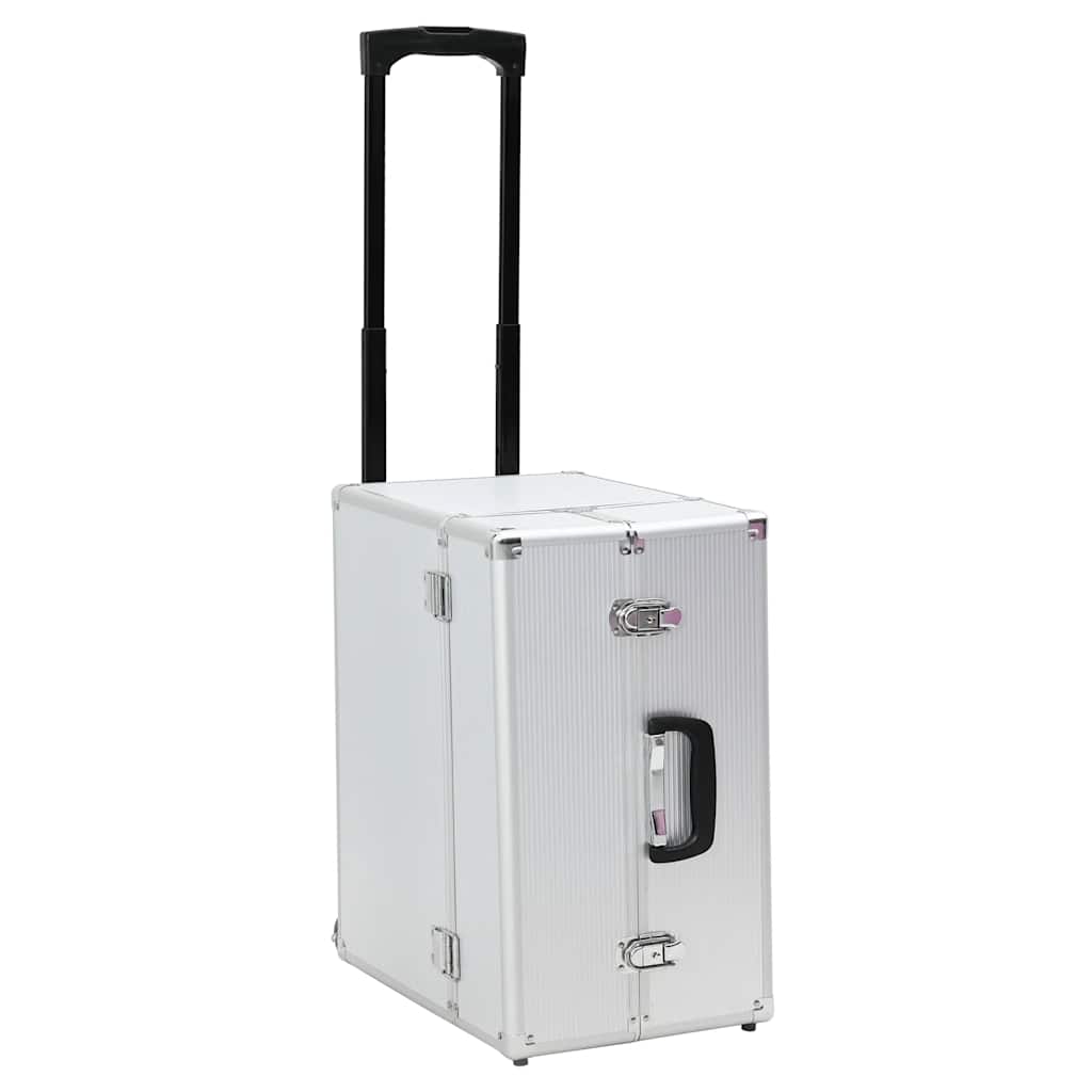 Valigia Trolley Pilota 47x39x27 cm in Alluminio Argento  cod mxl 66147