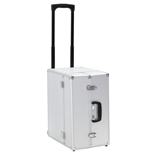 Valigia Trolley Pilota 47x39x27 cm in Alluminio Argento  cod mxl 66147