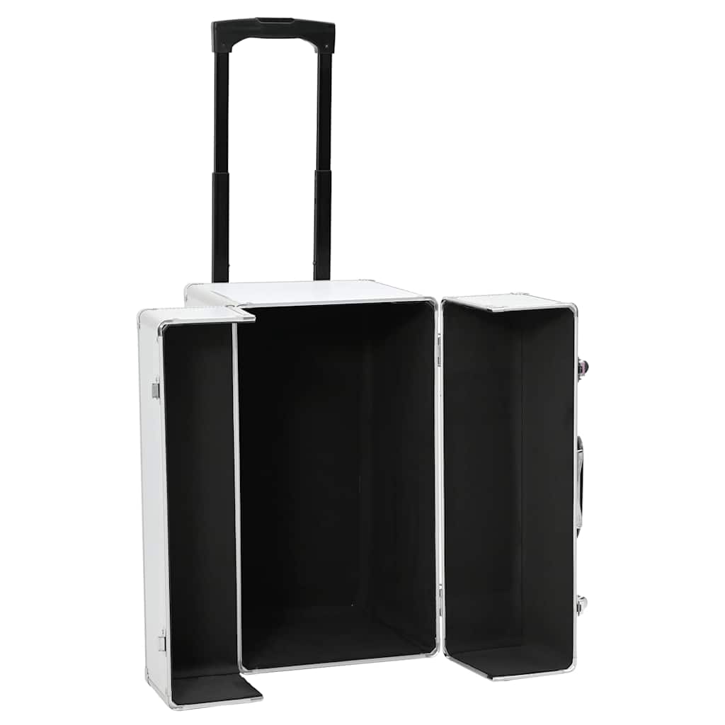 Valigia Trolley Pilota 47x39x27 cm in Alluminio Argento 91844