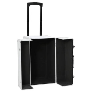 Valigia Trolley Pilota 47x39x27 cm in Alluminio Argento 91844