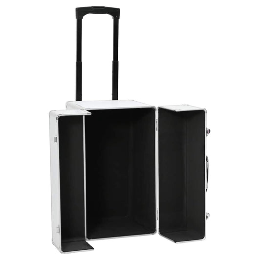 Valigia Trolley Pilota 47x39x27 cm in Alluminio Argento 91844