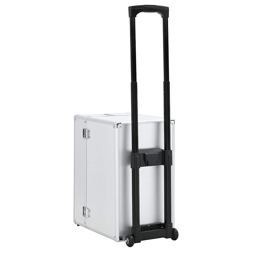 Valigia Trolley Pilota 47x39x27 cm in Alluminio Argento  cod mxl 66147