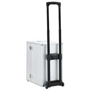 Valigia Trolley Pilota 47x39x27 cm in Alluminio Argento  cod mxl 66147