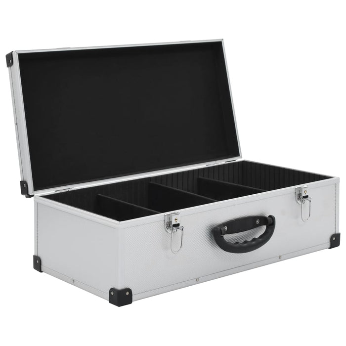 Custodia CD per 80 CD in Alluminio ABS Argento 91854