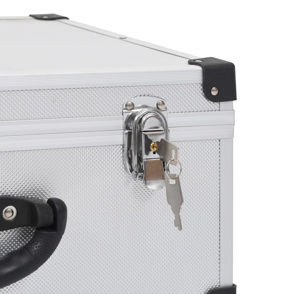 Custodia CD per 60 CD in Alluminio ABS Argento 91856