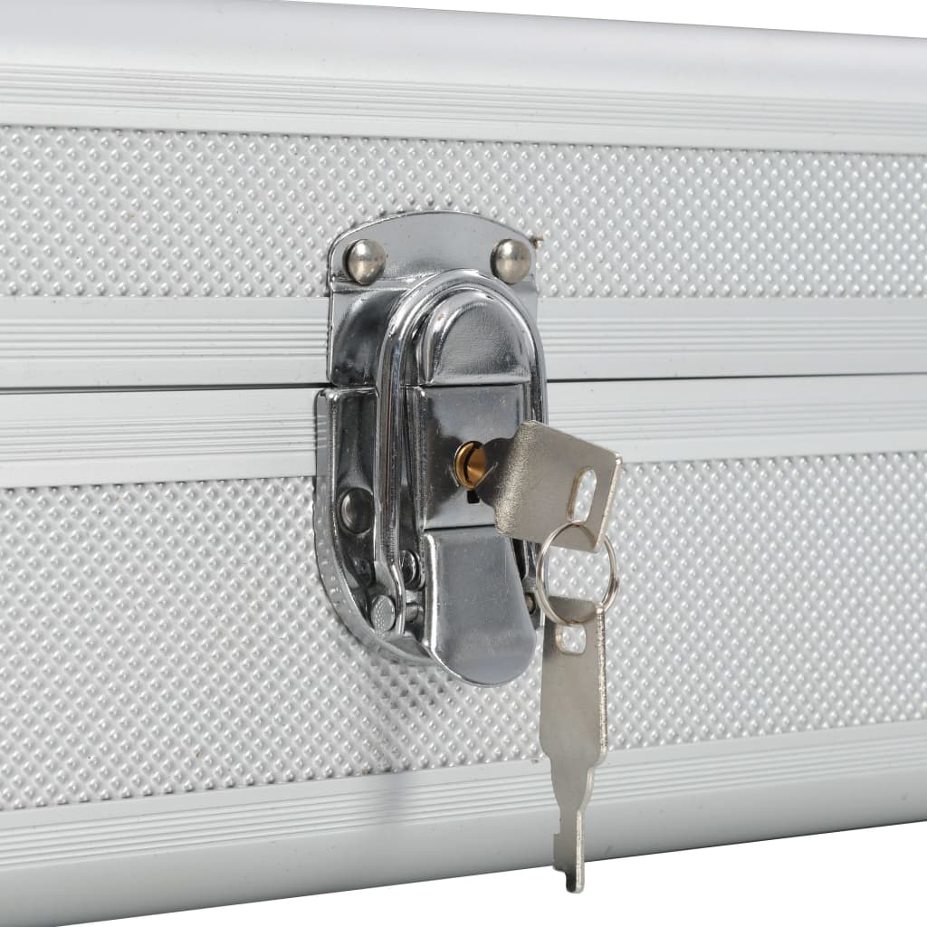 Custodia per Pistola Argento 118x38x12 cm in Alluminio 91862