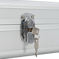 Custodia per Pistola Argento 118x38x12 cm in Alluminio 91862