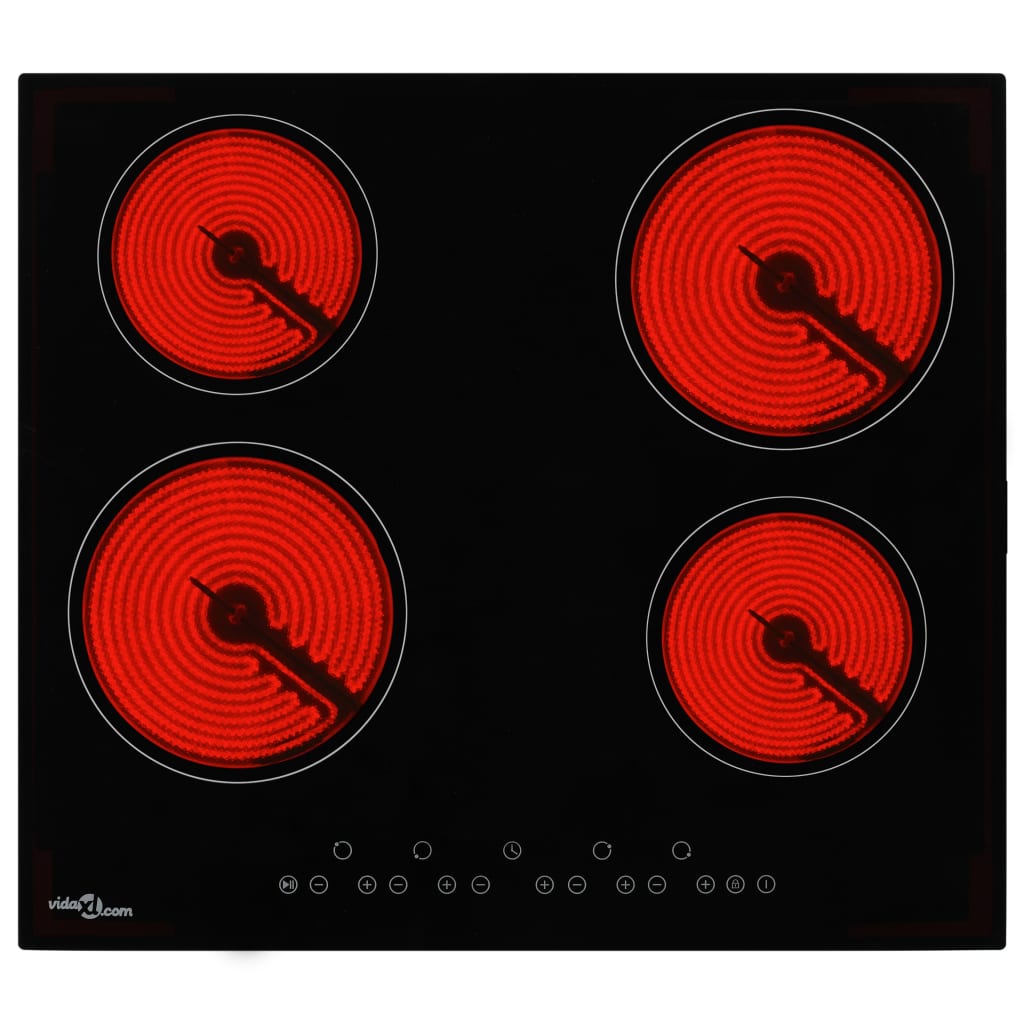 Piano Cottura in Ceramica con 4 Zone e Controlli Touch 6000 Wcod mxl 127685