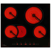 Piano Cottura in Ceramica con 4 Zone e Controlli Touch 6600 W 50785