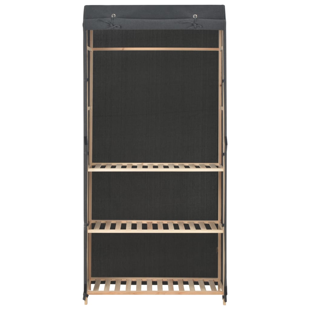 Armadio a 3 Ripiani Grigio 79x40x170 cm in Tessutocod mxl 106194