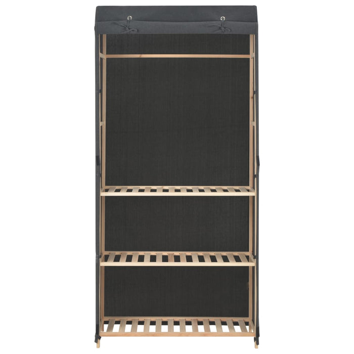 Armadio a 3 Ripiani Grigio 79x40x170 cm in Tessutocod mxl 106194