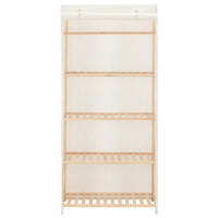 Armadio Bianco 79x40x170 cm in Tessuto cod mxl 65400