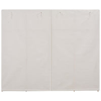 Armadio Bianco 200x40x170 cm in Tessuto cod mxl 64873