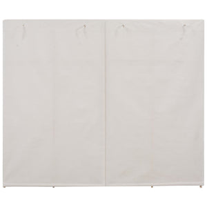 Armadio Bianco 200x40x170 cm in Tessuto cod mxl 64873