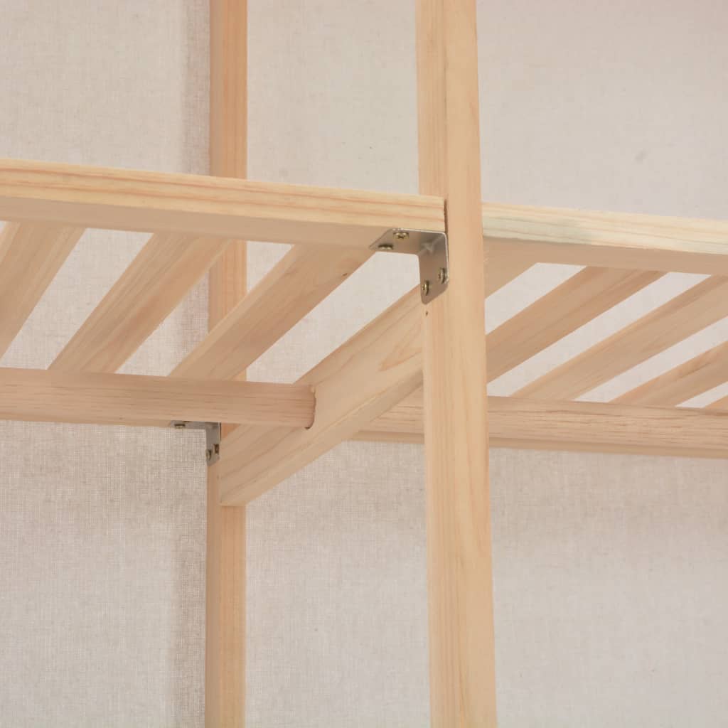 Armadio Bianco 200x40x170 cm in Tessuto cod mxl 64873