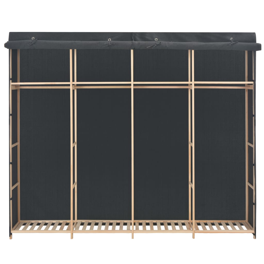 Armadio Grigio 200x40x170 cm in Tessuto cod mxl 73583