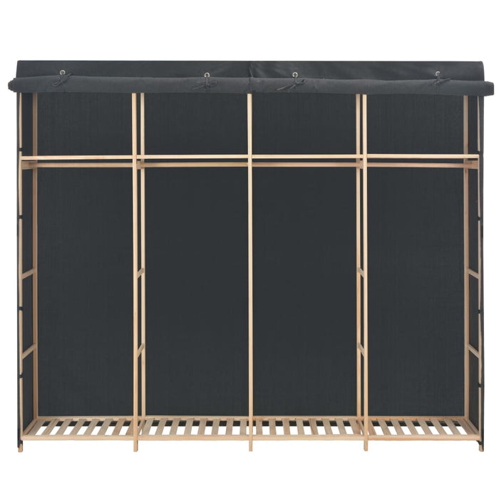 Armadio Grigio 200x40x170 cm in Tessuto cod mxl 73583